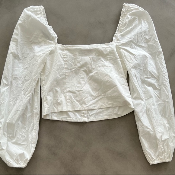 WeWoreWhat Ruched Cup Top in Size Large - Picture 9 of 9